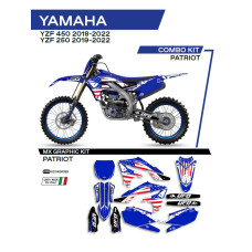 Комплект наклейок UFO Patriot для Yamaha YZF 250 (19-), YZF 450 (18-) синій