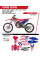 Комплект наклейок UFO Patriot для Gas Gas MC 125 (21-), MC 250 (22-), MCF 250/350/450 (21-) червоний
