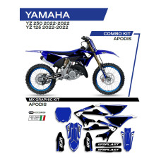 Комплект наклейок UFO Apodis для Yamaha YZ 125/250 (22-) синьо-біло-чорний