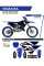 Комплект наклейок UFO Apodis для Yamaha YZ 125/250 (22-) синьо-біло-чорний