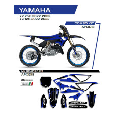 Комплект наклейок UFO Apodis для Yamaha YZ 125/250 (22-) чорний