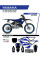 Комплект наклейок UFO Apodis для Yamaha YZ 125/250 (22-) чорний