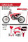 Комплект наклейок UFO Stokes для Gas-Gas MC 125 (21-), MC 250 (22-), MCF 250/350/450(21-) білий
