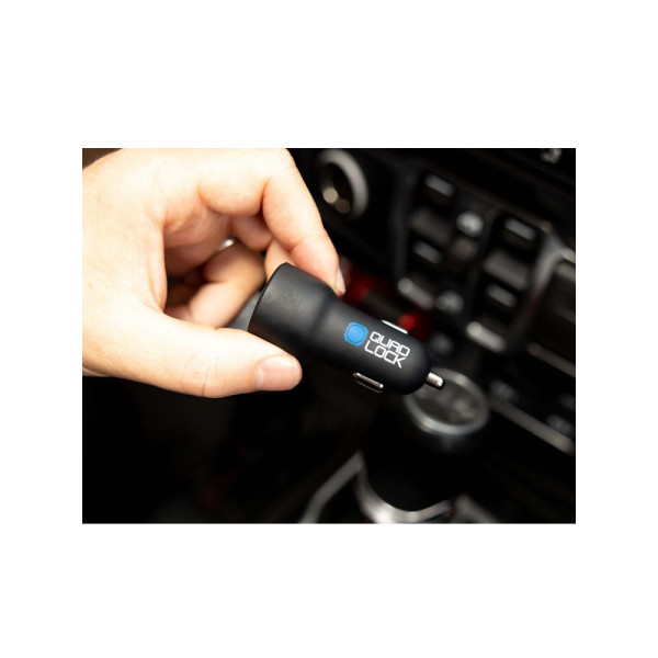 Автомобільна зарядка Dual USB 12V Quad Lock