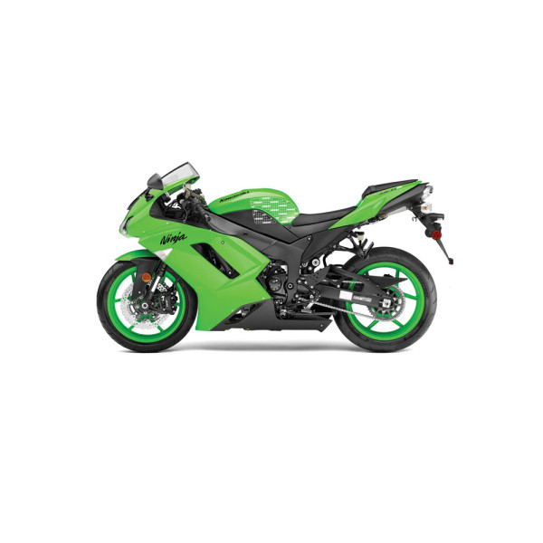 Бічні накладки на бак Stompgrip Street Bike Volcano Kawasaki Ninja ZX-6R (07-08) прозорі
