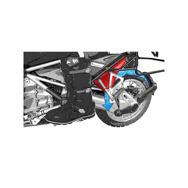Захисти підніжка пасажира Touratech для BMW R1200GS (LC)/ Adventure/ R1250GS/ Adventure чорні