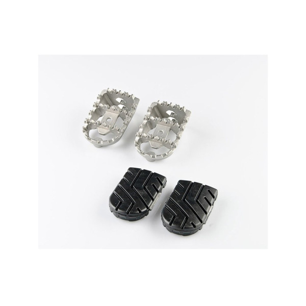 Підніжки ION SW-Motech BMW G 310 R (16-20), Moto-Guzzi V85 TT (21-)/ Stelvio (23-), KTM Duke 690 (11-) срібні