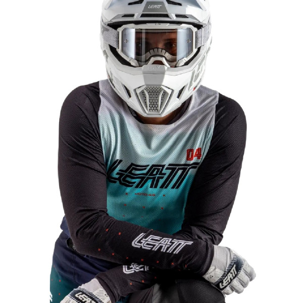 Кросова кофта Leatt Moto 4.5 Lite Marine чорна-синя-біла