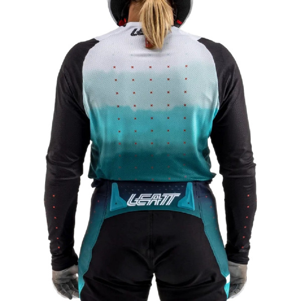 Кросова кофта Leatt Moto 4.5 Lite Marine чорна-синя-біла