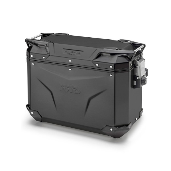 Боковий алюмінієвий кофр GIVI Trekker Outback Evo Black Line чорний матовий, лівий об'єм: 48 л