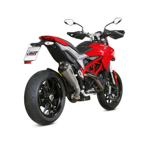 Глушник мотоцикловий Slip-On Line (Delta Race) MIVV для Ducati Hypermotard 939 (18-20) срібний
