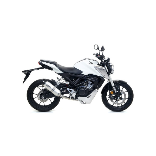 Глушник Arrow Honda CB 125 R 18-20 Thunder, алюміній + вуглецеве волокно