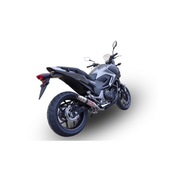 Глушник G.P.R Deeptone Inox Slip-On, Нержавіюча сталь - Honda NC 700 X / S Dct 12-13