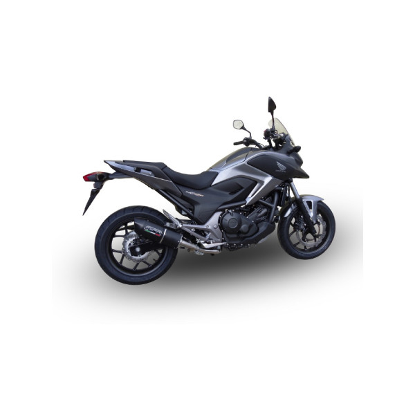 Глушник G.P.R Furore Nero Slip-On, Чорний Алюміній - Honda NC 750 X / S Dct 14-15 e3