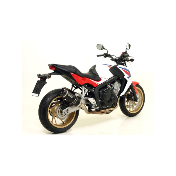 Глушник Arrow Honda CB 650 F 14-18, CBR 650 F 14-18 Thunder, Темний алюміній + вуглецеве волокно