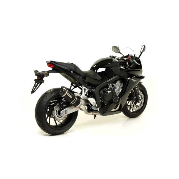 Глушник Arrow Honda CB 650 F 14-18, CBR 650 F 14-18 Thunder, Темний алюміній + вуглецеве волокно