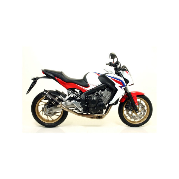Глушник Arrow Honda CB 650 F 14-18, CBR 650 F 14-18 Thunder, Темний алюміній + вуглецеве волокно