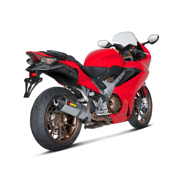 Глушник мотоцикловий Akrapović для Honda VFR 800F 14-16, VFR 800X Crossrunner 15-16 Slip-On Line, Titanium + Carbon