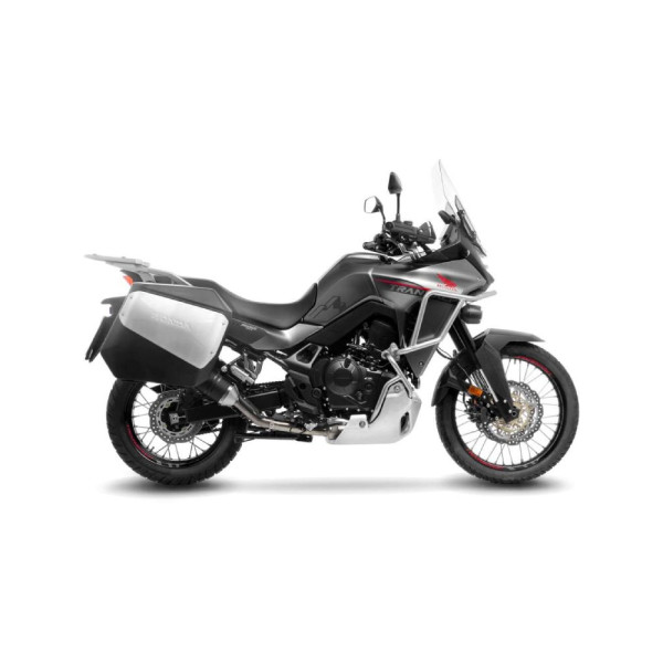 Глушник мотоцикловий LeoVince LV ONE EVO Honda XL 750 Transalp Urban/ Easy Travel/ Travel Edition (23-) чорний нержавіюча сталь
