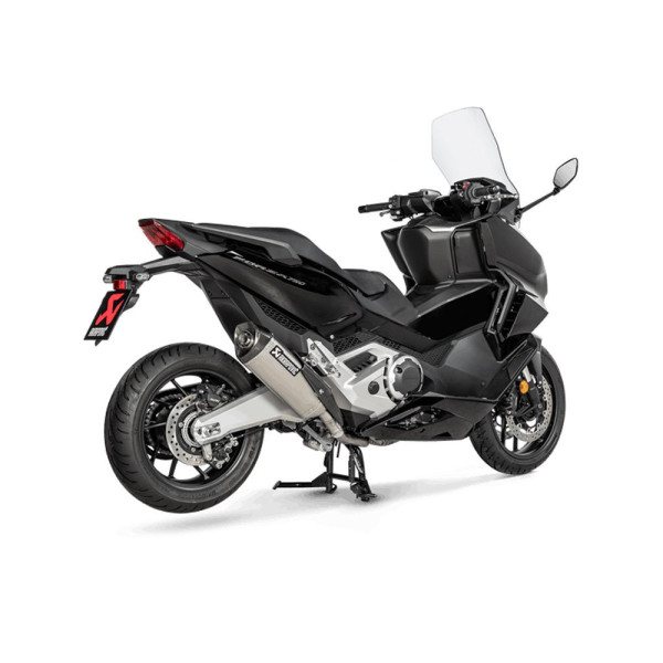 Глушник мотоцикловий Akrapović Honda Forza 750 (21-23), Honda X-ADV (17-23) Slip-On Line, Титан + Вуглецеве волокно