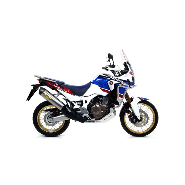 Глушник Arrow Honda CRF1000L Africa Twin Adventure Sports 18-19, CRF1000L Africa Twin 16-19 Maxi Race-Tech, Титан + вуглецеве волокно