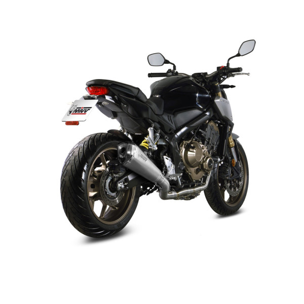 Повний вихлопний комплект (Delta Race) MIVV для Honda CB650 R (19-) / CBR650 R (19-) срібний