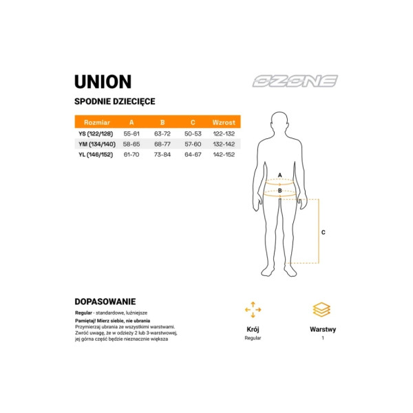 Мотоциклетні штани дитячі Ozone Union Junior чорні