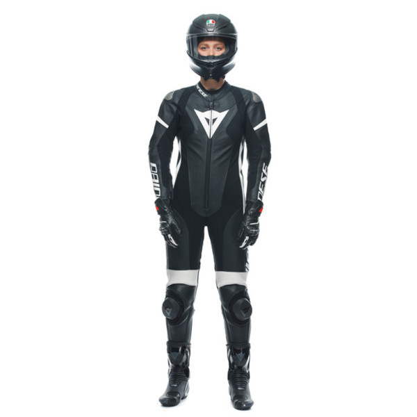 Мотоциклетний комбінезон одночастинний жіночий Dainese Grobnik чорний-білий