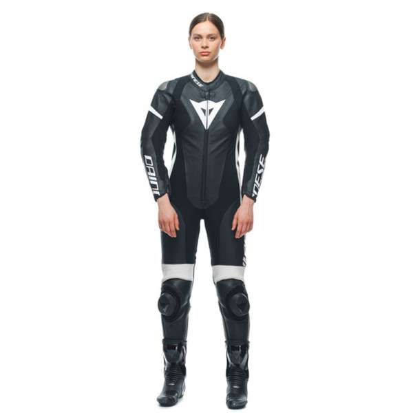 Мотоциклетний комбінезон одночастинний жіночий Dainese Grobnik чорний-білий