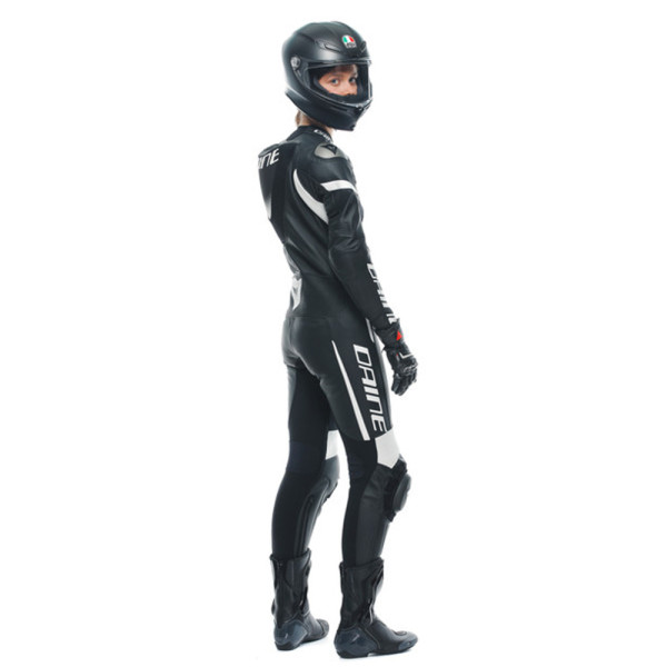 Мотоциклетний комбінезон одночастинний жіночий Dainese Grobnik чорний-білий