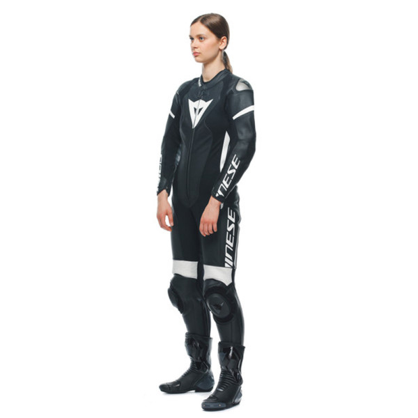 Мотоциклетний комбінезон одночастинний жіночий Dainese Grobnik чорний-білий