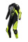 Мотоциклетний комбінезон одночастинний Dainese Audax D-Zip перфорована версія чорний-жовто-білий