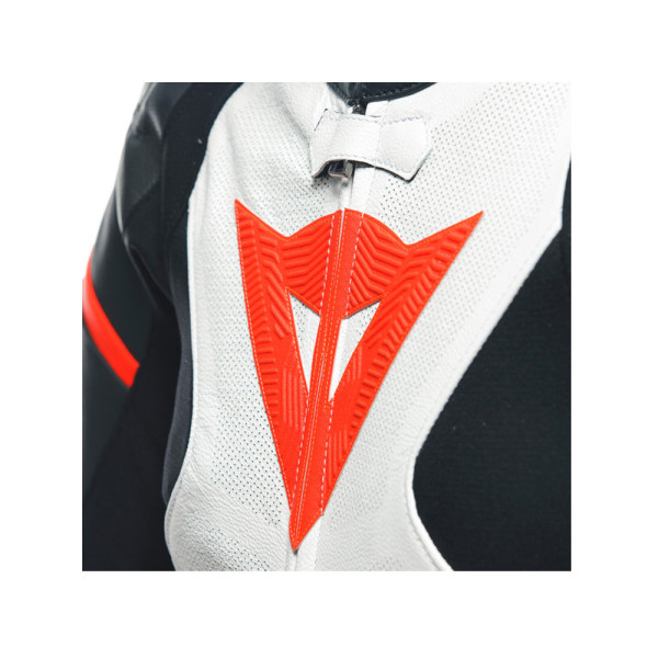 Мотоциклетний комбінезон одночастинний жіночий Dainese Grobnik чорний-біло-червоний