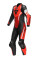 Костюм мотоциклетний одночастинний жіночий Dainese Misano 3 D-Air з подушкою повітряною версія перфорована чорний-червоний-білий