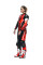 Костюм мотоциклетний одночастинний жіночий Dainese Misano 3 D-Air з подушкою повітряною версія перфорована чорний-червоний-білий