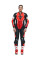 Костюм мотоциклетний одночастинний жіночий Dainese Misano 3 D-Air з подушкою повітряною версія перфорована чорний-червоний-білий