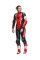 Костюм мотоциклетний одночастинний жіночий Dainese Misano 3 D-Air з подушкою повітряною версія перфорована чорний-червоний-білий