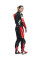 Костюм мотоциклетний одночастинний жіночий Dainese Misano 3 D-Air з подушкою повітряною версія перфорована чорний-червоний-білий