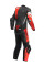 Мотоциклетний комбінезон одночастинний Dainese Misano 3 D-Air з повітряною подушкою перфорована версія чорний-червоний-білий