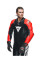 Мотоциклетний комбінезон одночастинний Dainese Mugello 3 D-Air® з повітряною подушкою перфорована версія чорний-червоний-білий