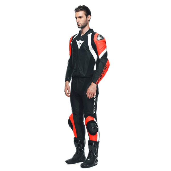 Мотоциклетний комбінезон двочастинний Dainese AVRO 4 чорний-червоний-білий