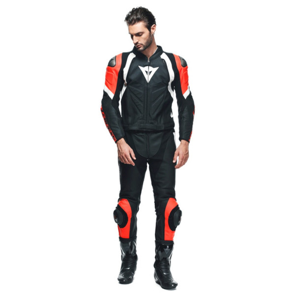 Мотоциклетний комбінезон двочастинний Dainese AVRO 4 чорний-червоний-білий