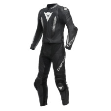 Мотоциклетний комбінезон двочастинний Dainese Laguna Seca 5 нестандартні розміри чорний-білий
