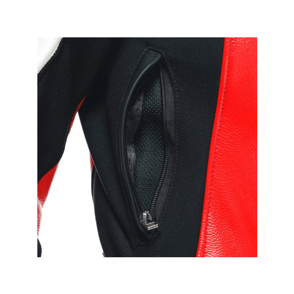 Двочастинний мотоциклетний комбінезон жіночий Dainese Mirage чорний-червоний-білий нестандартні розміри