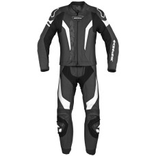 Мотоциклетний комбінезон двочастинний Spidi Laser Touring Short чорний-білий