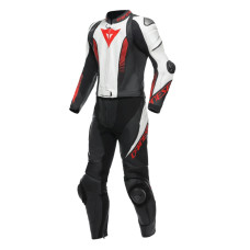 Мотоциклетний комбінезон двочастинний Dainese Laguna Seca 5 чорний-біло-червоний
