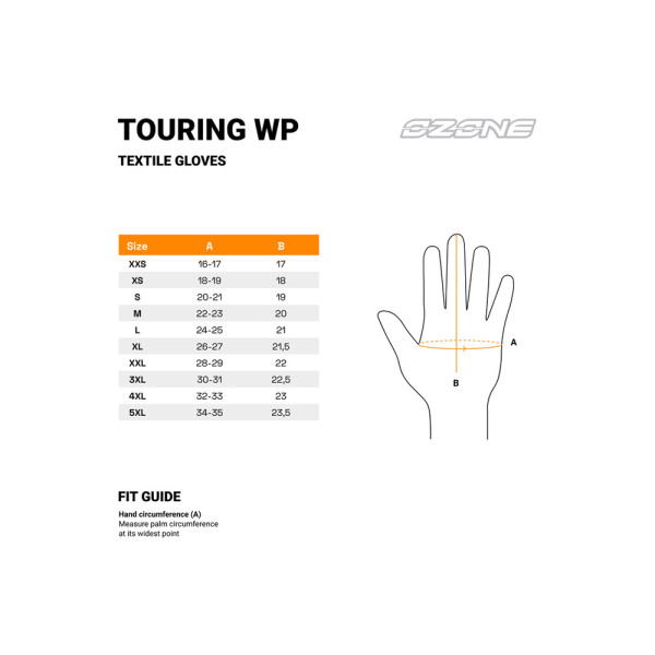 Мотоциклетні рукавички Ozone Touring чорні