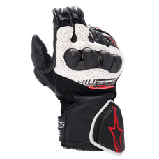 Мотоциклетні рукавички шкіряні Alpinestars SP-8 V3 Air чорні-білі-червоні