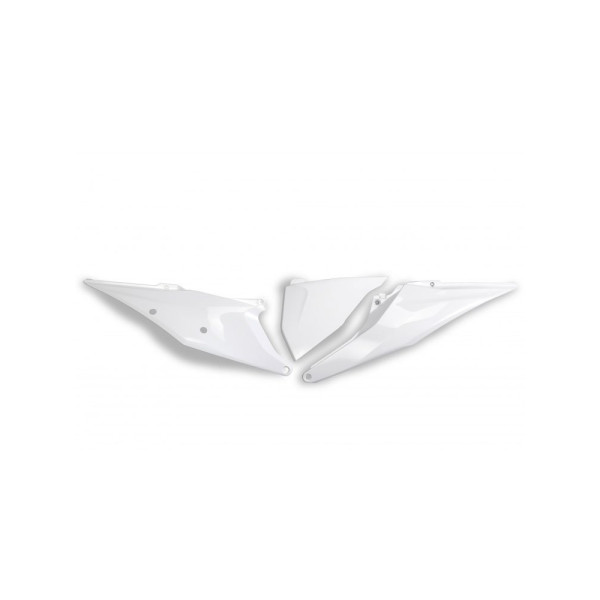 Бічні захисні елементи з кришкою фільтра UFO для KTM SX / EXC / SX-F / EXC-F (19-) білі