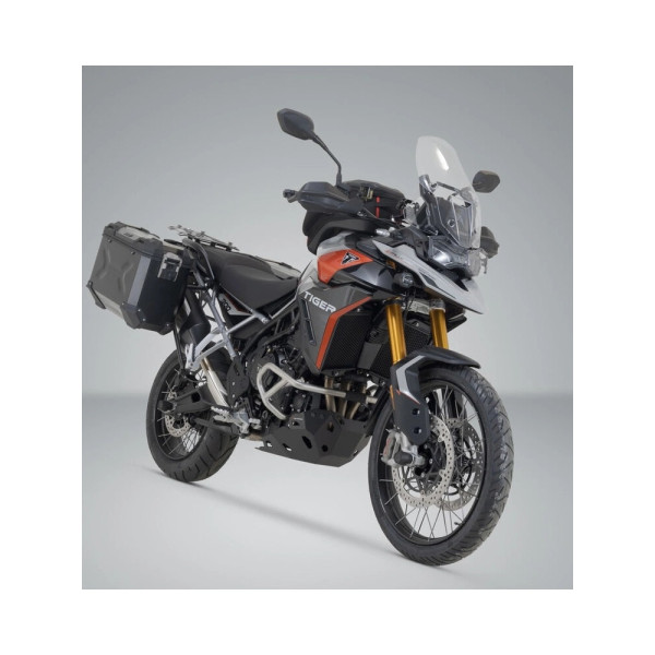 Комплект: бічні кофри + кріплення PRO TRAX ADV SW-Motech Triumph Tiger 900 GT/ Pro, Rally Pro (23-) чорні об'єм: 45 + 37л